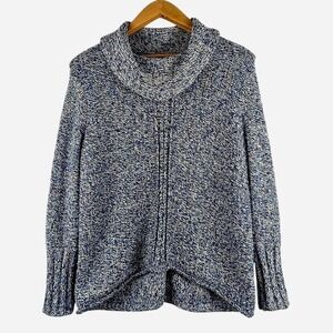 Habitat "Clothes‎ to Live In" Blue Marled Cowl Neck Sweater - Size Small